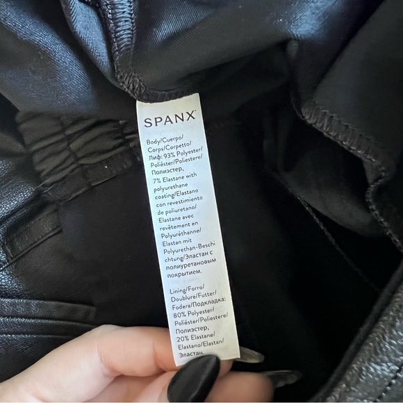 SPANX - Leather-Like Jogger - Black - Picture 7 of 13